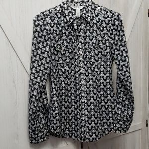 Long Sleeve Button Down with Roll Tab